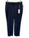 Tory Sport Size 4 Navy Blue Polyester Pintuck Front Zip & Hook Closure Pants Navy Blue / 4
