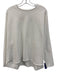 Frank & Eileen Size M White Cotton Raw Edge Long Sleeve Sweater White / M