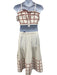 Loeffler Randall Size 6/8 White, Red, Green Cotton Pintuck Crop Midi Skirt Set White, Red, Green / 6/8