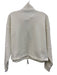 Sweaty Betty Size 8 Ivory White Polyester Blend Mock Neck Half Zip Sweater Ivory White / 8