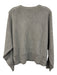 Vince Size S Gray Wool & Silk Waffle Knit Ribbed Trim Long Sleeve Sweater Gray / S