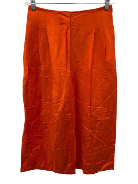 Hunter Bell Size 6/M Orange Linen Blend Sleeveless Pleat Wide Leg Pant Set Orange / 6/M