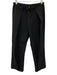 Zero + Maria Cornejo Size 4 Black Polyester Collarless Pleat Straight Leg Pants Black / 4