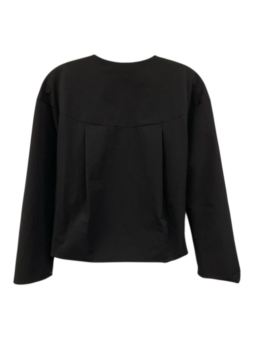 Zero + Maria Cornejo Size 6 Black Polyester Long Sleeve Zipper Jacket Black / 6