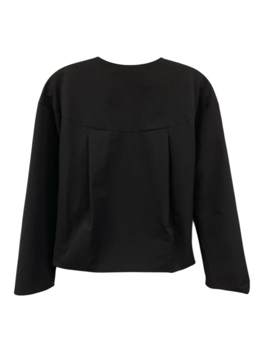 Zero + Maria Cornejo Size 6 Black Polyester Long Sleeve Zipper Jacket Black / 6