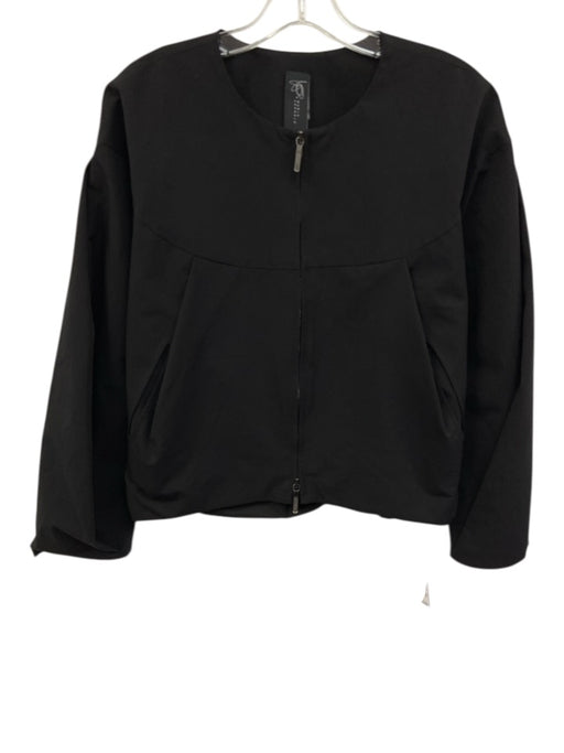 Zero + Maria Cornejo Size 6 Black Polyester Long Sleeve Zipper Jacket Black / 6