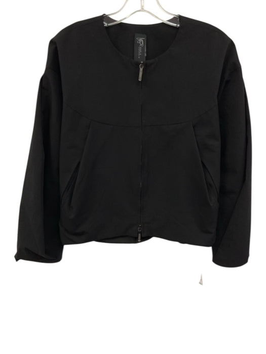 Zero + Maria Cornejo Size 6 Black Polyester Long Sleeve Zipper Jacket Black / 6