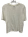 Evereve Size L Cream White Viscose Blend Perforated Open Knit Short Sleeve Top Cream White / L