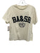 Ba&sh Size M / 2 Cream & Black Cotton Short Sleeve Logo T Shirt Top Cream & Black / M / 2