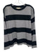 Madewell Size S Black & White Cotton Horizontal Stripes Long Sleeve Top Black & White / S