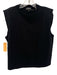 J Crew Size S Black Cotton Shoulder Pads Sleeveless Top Black / S