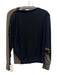 Ruti Size M Black & Green Rayon Blend Ribbed Snaps Boat Neck Long Sleeve Top Black & Green / M