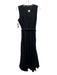 J Crew Size S Black Linen Button Down Pintuck Sleeveless Maxi Dress Black / S