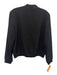 Theory Size M Black Triacetate Blend Zip Front Long Sleeve Bomber Jacket Black / M