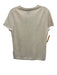 J Crew Size M Ivory White Cashmere Ribbed Neck Round Neck Short Sleeve Knit Top Ivory White / M