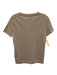 J Crew Size M Tan Beige Cashmere Ribbed Neck Round Neck Short Sleeve Knit Top Tan Beige / M