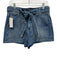Veronica Beard Jeans Size 28 Medium Wash Cotton Denim Sash High Rise Shorts Medium Wash / 28