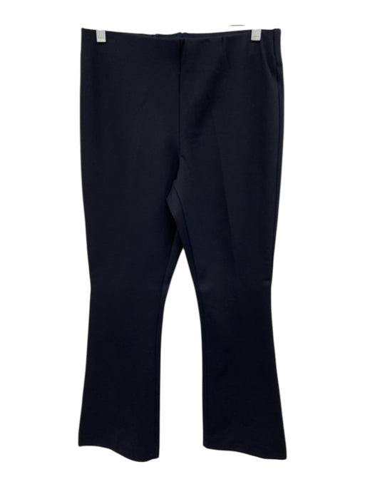 Ann Mashburn Size S Navy Black & Blue Viscose Elastic Waist Straight Leg Pants Navy Black & Blue / S