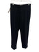 Brochu Walker Size S Black Polyester Elastic Waist Pockets Cuffed Trouser Pants Black / S