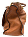Chloe Brown Grained Leather Brass Hardware Rolled Handles Zip Top Bag Brown / L