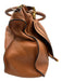 Chloe Brown Grained Leather Brass Hardware Rolled Handles Zip Top Bag Brown / L