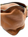 Chloe Brown Grained Leather Brass Hardware Rolled Handles Zip Top Bag Brown / L