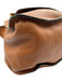 Chloe Brown Grained Leather Brass Hardware Rolled Handles Zip Top Bag Brown / L