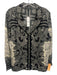 J Crew Size S/4 Black & Cream Viscose Wrap Skirt Paisley Floral Print Skirt Set Black & Cream / S/4