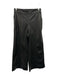 Brochu Walker Size S Black Polyurethane Faux Leather Wide Leg Pockets Crop Pants Black / S