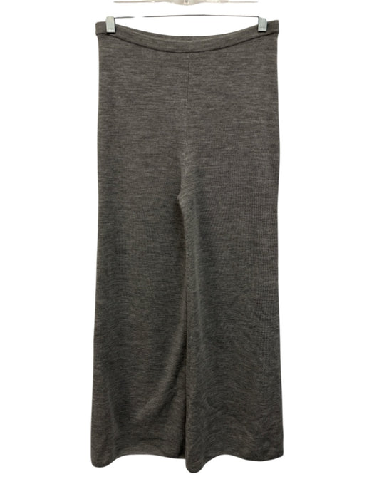 J Crew Size MP Gray Merino Wool Elastic Waist Wide Leg Pants Gray / MP
