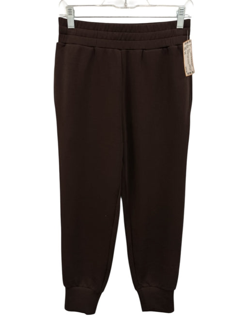 Varley Size XS Chocolate Brown Viscose Elastic Waist Pockets Jogger Pants Chocolate Brown / XS
