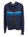 Aviator Nation Size S Navy Blue Print Polyester Blend Horizontal Stripes Jacket Navy Blue Print / S
