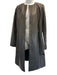 Vince Size S Black Lamb leather Long Sleeve Zip Front Knee Length Coat Black / S