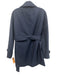 J Crew Size XS Navy Blue Cotton Gold Buttons Trench Long Sleeve Jacket Navy Blue / XS