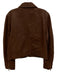 J Crew Collection Size 6 Brown Lamb leather Snaps Front Pocket Jacket Brown / 6