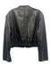 J Crew Collection Size M Black Lamb leather Front Pocket Long Sleeve Jacket Black / M