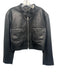 J Crew Collection Size M Black Lamb leather Front Pocket Long Sleeve Jacket Black / M