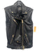 ALLSAINTS Size S Black Sheep Leather Moto Gold Hardware Zippers Belt Incl. Vest Black / S