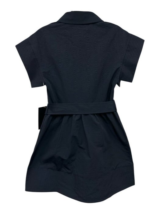 Tuckernuck Size S Navy Blue Polyester Blend Button Down Collar Belt Incl. Dress Navy Blue / S