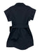Tuckernuck Size S Navy Blue Polyester Blend Button Down Collar Belt Incl. Dress Navy Blue / S