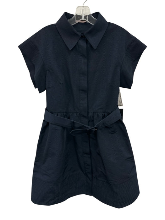Tuckernuck Size S Navy Blue Polyester Blend Button Down Collar Belt Incl. Dress Navy Blue / S