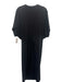 Closed Size M Black Cotton Blend Dolman Drop Short Sleeve Sash Incl. Midi Dress Black / M