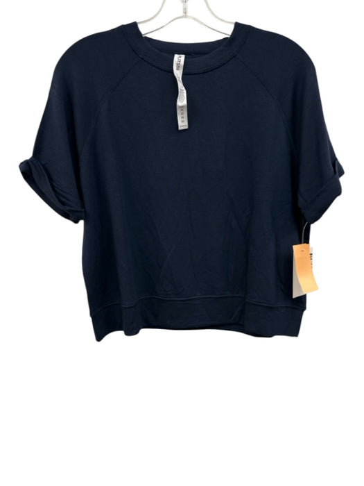 Splits 59 Size L Navy Blue Modal Short Sleeve Top Navy Blue / L