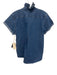 KMJ Size M Medium Wash Cotton Denim Short Cuff Sleeve Button Front Pockets Top Medium Wash / M
