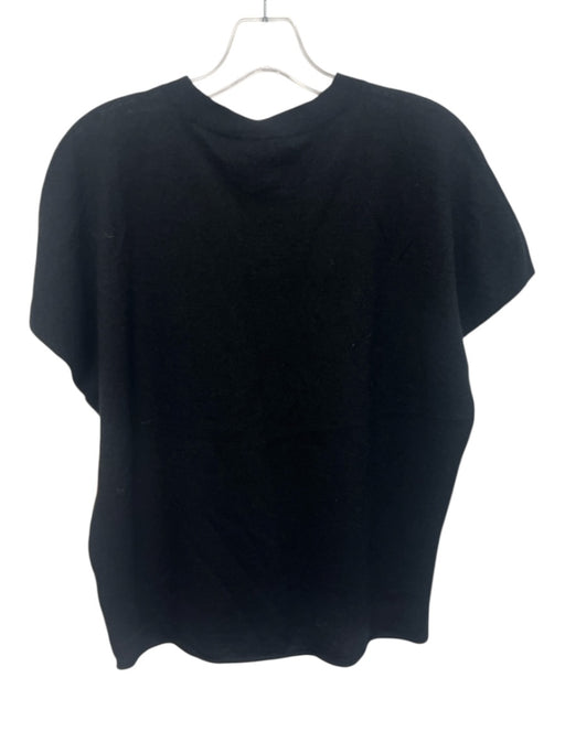 Vince Size S Black Cashmere Blend Cap Sleeve Top Black / S