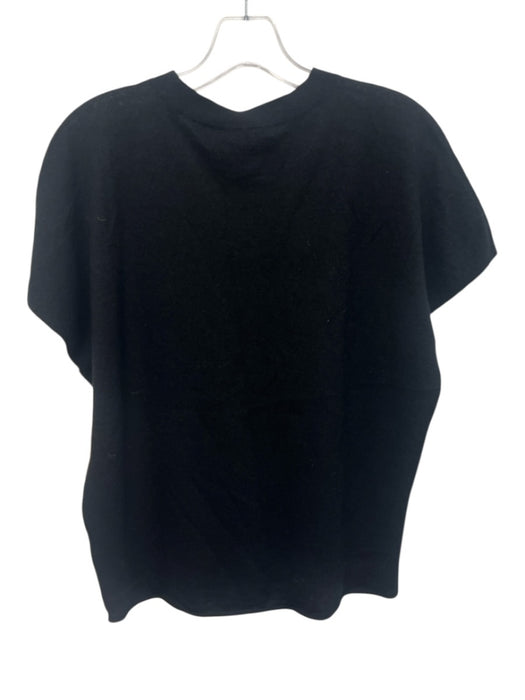 Vince Size S Black Cashmere Blend Cap Sleeve Top Black / S