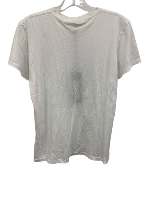 Nili Lotan Size M White Supima Cotton Short Sleeve T Shirt Top White / M
