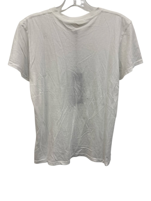 Nili Lotan Size M White Supima Cotton Short Sleeve T Shirt Top White / M