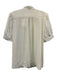Wilfred Size M Cream White Polyester Button Down Short Sleeve Top Cream White / M