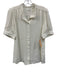Wilfred Size M Cream White Polyester Button Down Short Sleeve Top Cream White / M